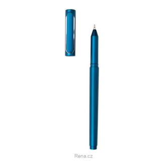 Modré plastové pero X6 s vrškem, modré