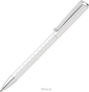 Bílé plastové pero s kovovým klipem, inkoust Dokumental® 
