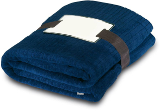 Komfortní domácí modrá fleecová deka
