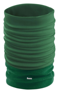 Zelená bandana s fleecem - šátek/nákrčník/čepice