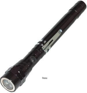 Teleskopická LED svítilna Reflect,černá
