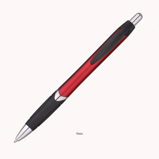 Červené kuličkové pero s metalízou VERA