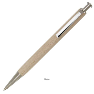 Dřevěné kuličkové pero přírodní barvy