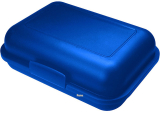 Modrý plastový menší svačinový box