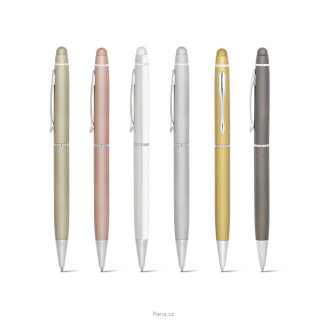 Kovové kuličkové pero s dotykovou špičkou, barva dle výběru